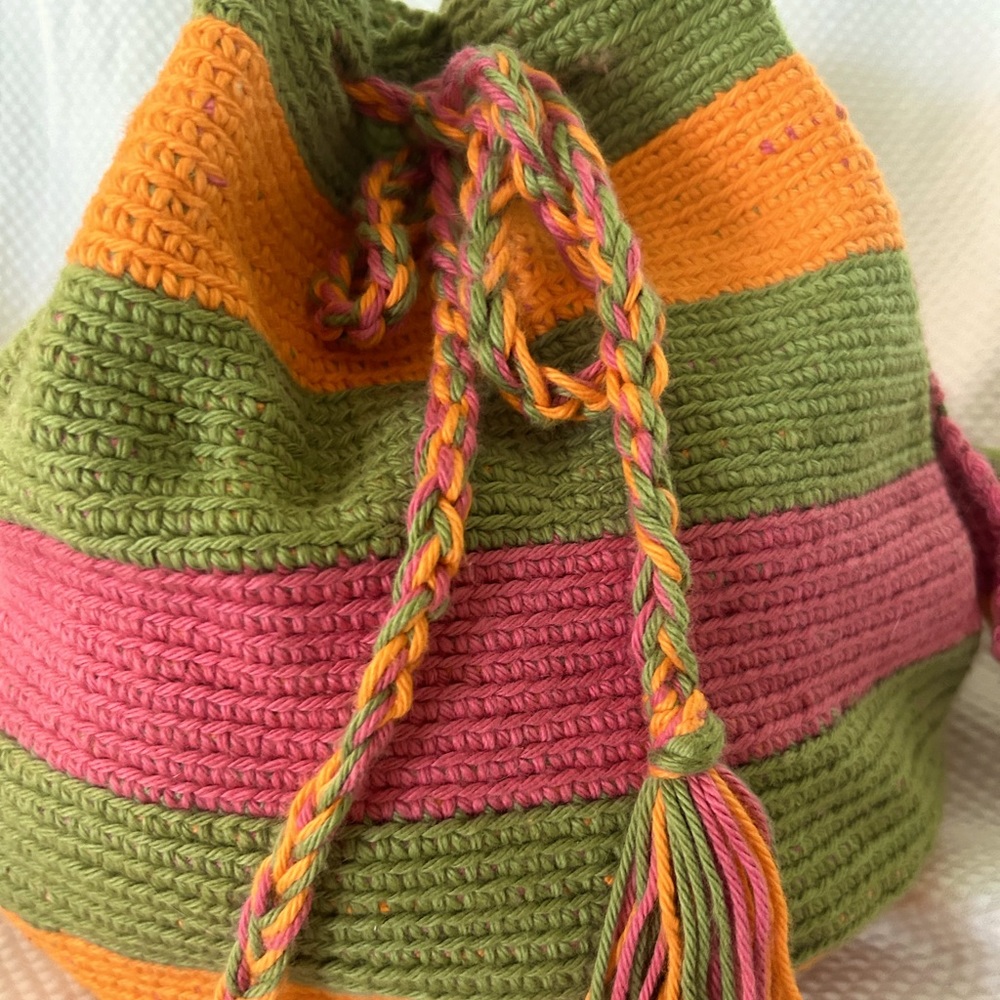 Handmade Crochet Mochila Bag